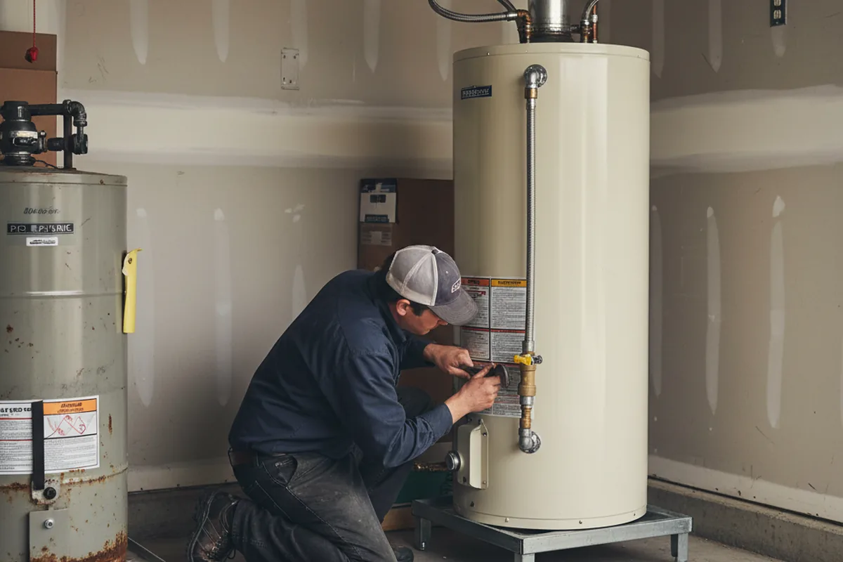 Water heater and shutoff valve replacement in Riverton